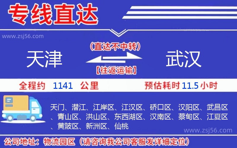 天津到武漢物流公司